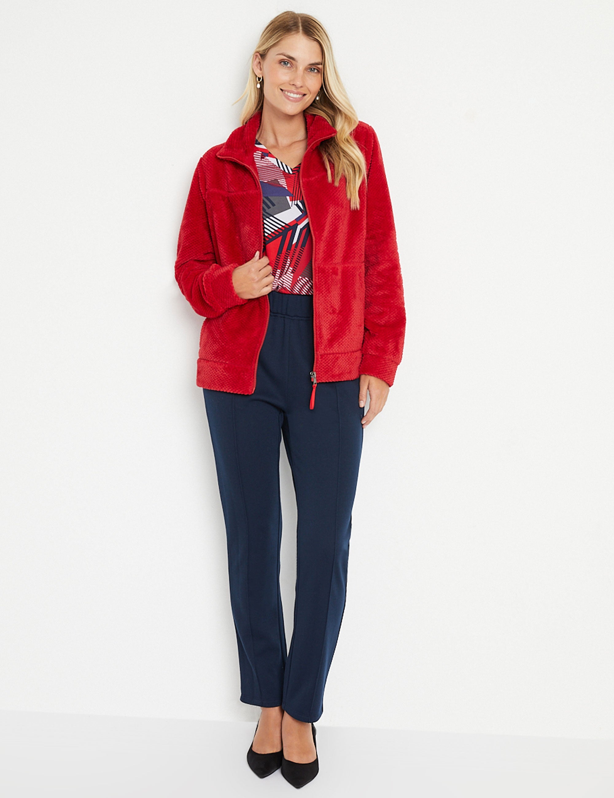 Noni B Fluffy Zip Jacket | EziBuy Australia