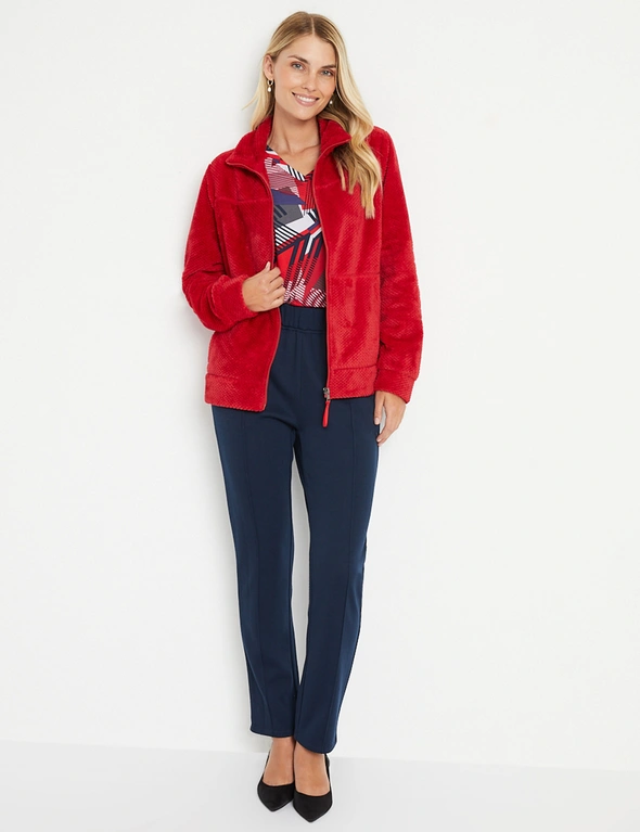 Noni B Fluffy Zip Jacket, hi-res image number null