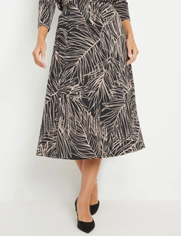 Noni B A-Line Print Knit Skirt