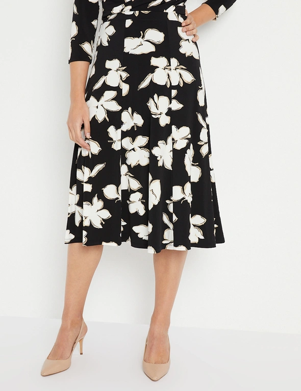 Noni B A-Line Print Knit Skirt, hi-res image number null