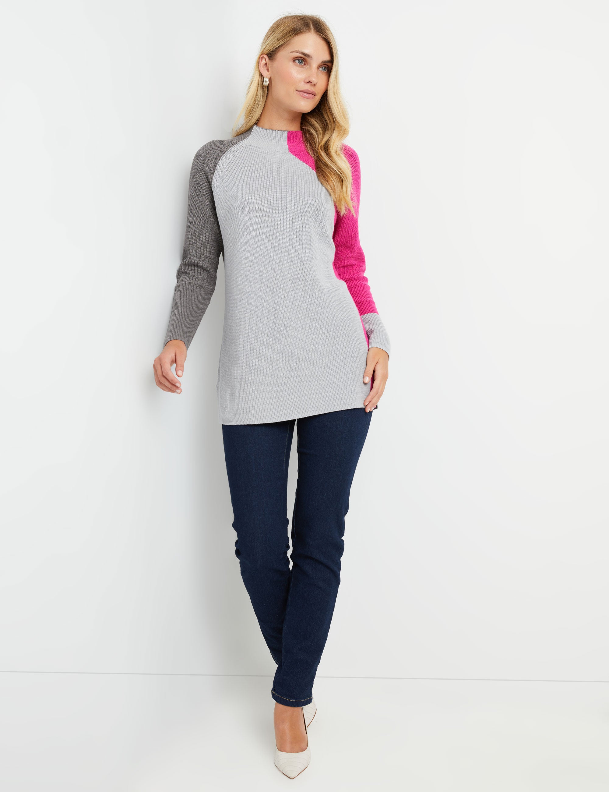 Noni B Contrast Sleeve Jumper | Noni B