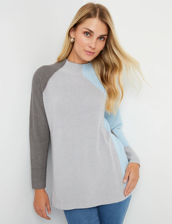 Noni B Contrast Sleeve Jumper, hi-res image number null