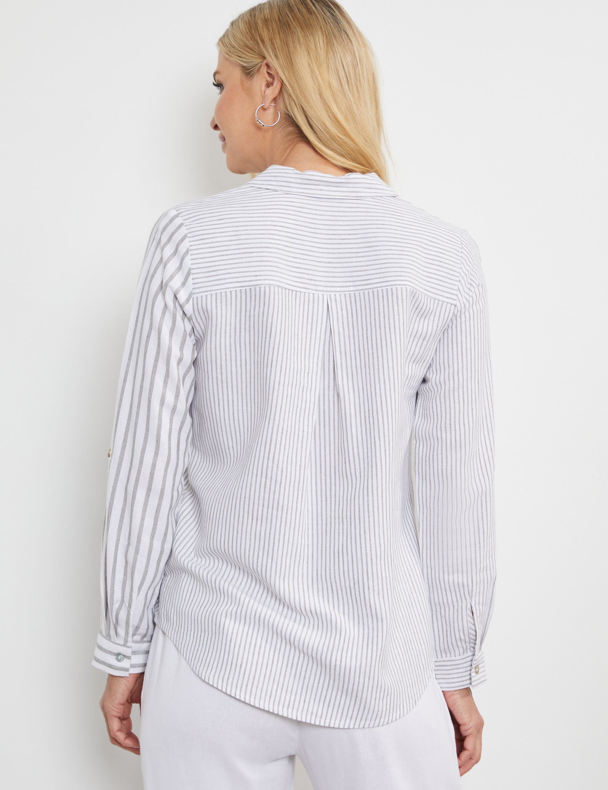 Noni B Stripe Linen Shirt | Noni B