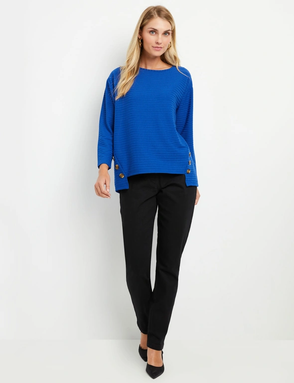 Noni B Button Rib Knit Top, hi-res image number null