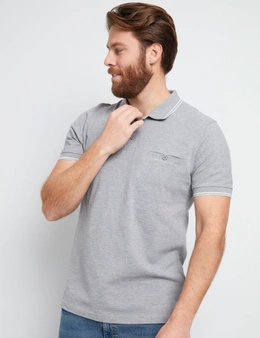 Rivers Short Sleeve Tipped Pique Polo