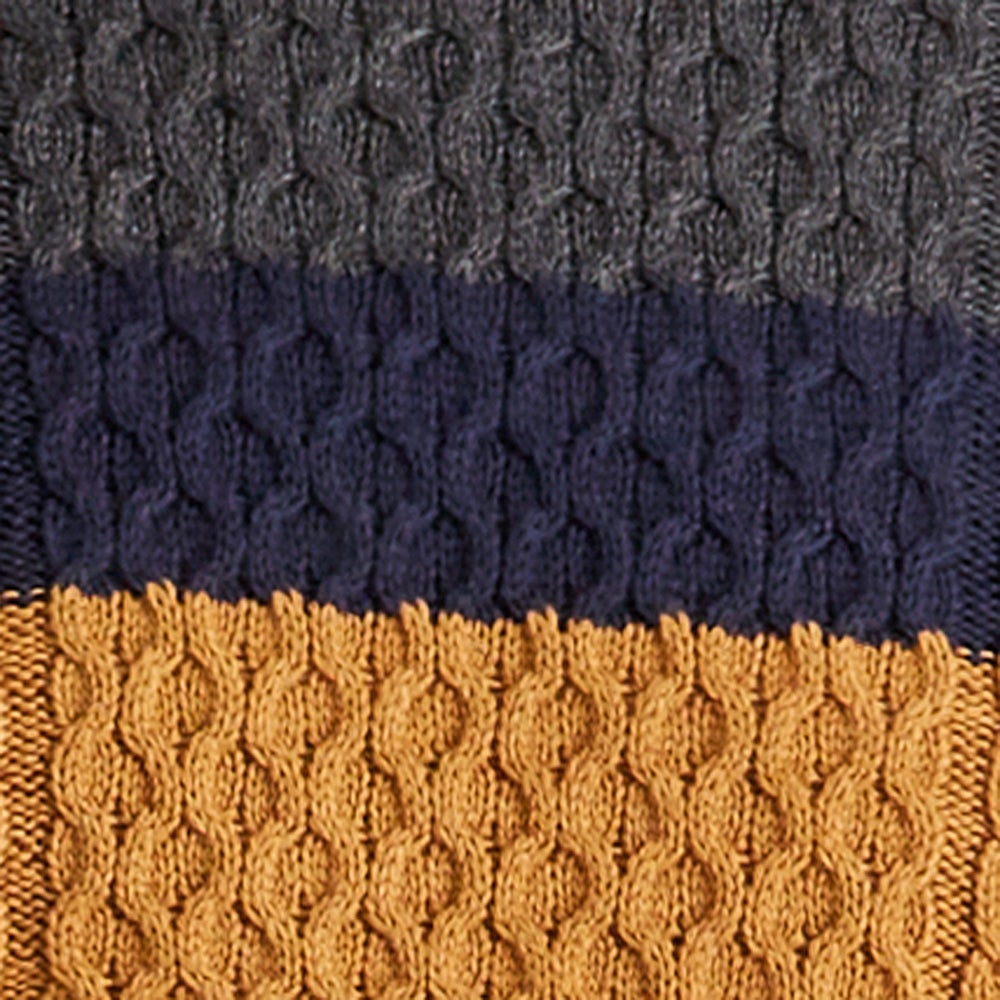 CHARCOAL MARL / NAVY / OCHRE