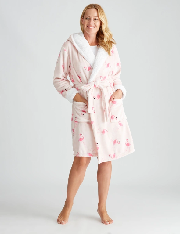 Rivers Sherpa Necklined Robe, hi-res image number null