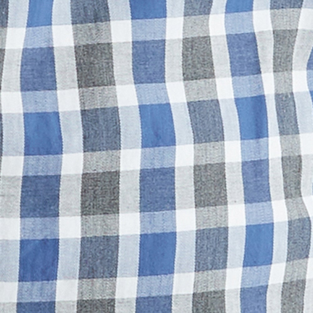 BLUE GREY CHECK