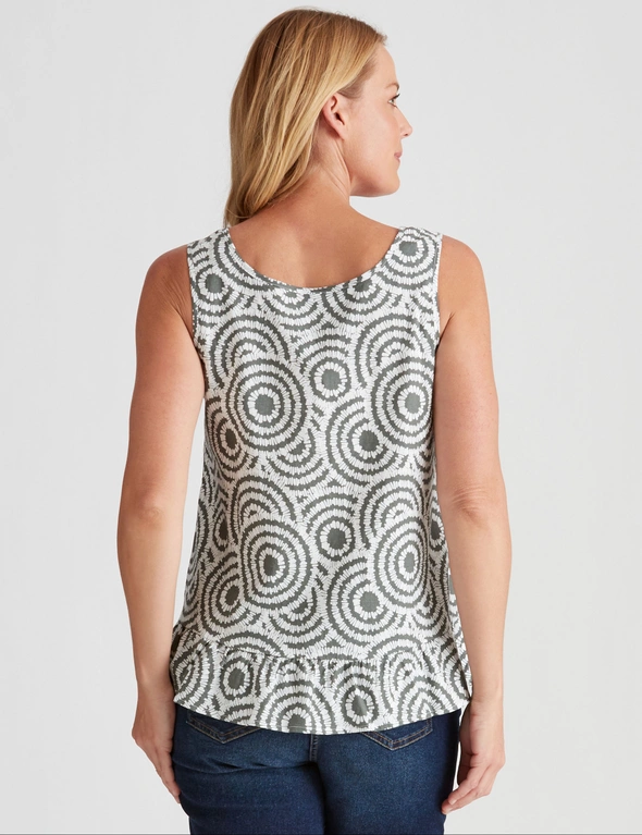 Rivers Sleeveless Linen Tank Top, hi-res image number null