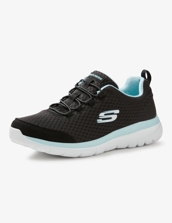 Skechers Womens Brisk Stride Elastic Lace Sneaker, hi-res image number null