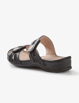 Rivers Leathersoft Valerie Double Strap Mule