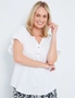 Rivers Short Sleeve Cheesecloth Blouse, hi-res