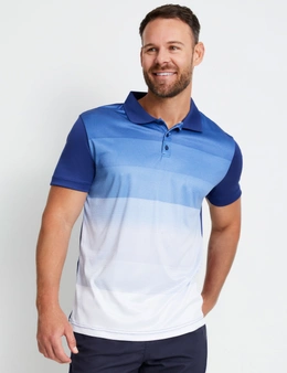 Rivers Print Front Performance Polo