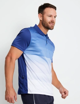 Rivers Print Front Performance Polo