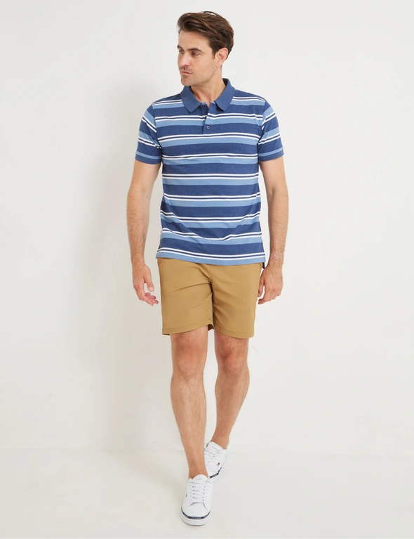 Rivers Short Sleeve Stripe Jersey Polo, hi-res image number null