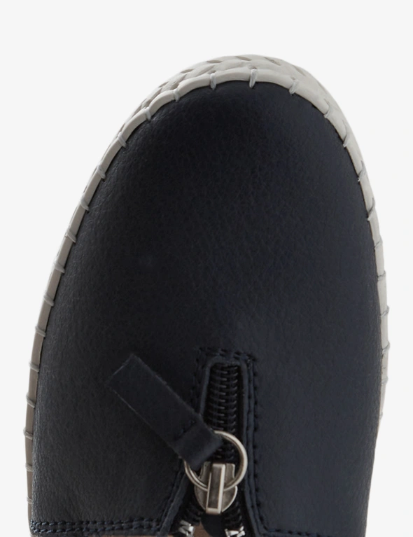 Rivers Leathersoft Camille Zip Loafer, hi-res image number null