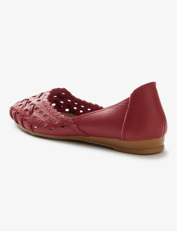 Rivers Chanel Leathersoft Woven Ballet Shoe, hi-res image number null