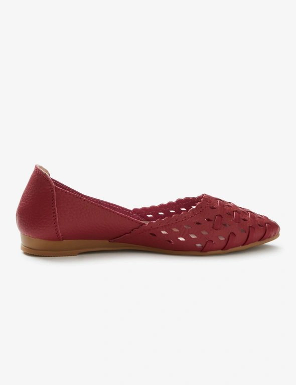 Rivers Chanel Leathersoft Woven Ballet Shoe, hi-res image number null