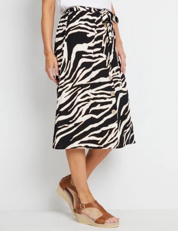 Rivers Button Front Midi Skirt
