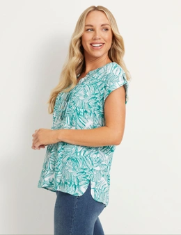 Rivers Pleated Extended Sleeve Top