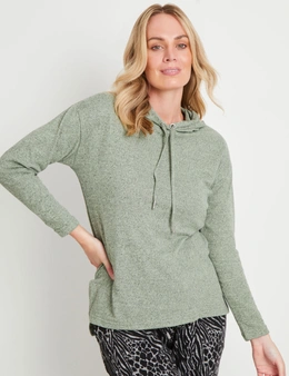 Rivers Hooded Fluffy Leisure Top