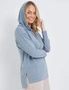 Rivers Hooded Fluffy Leisure Top, hi-res