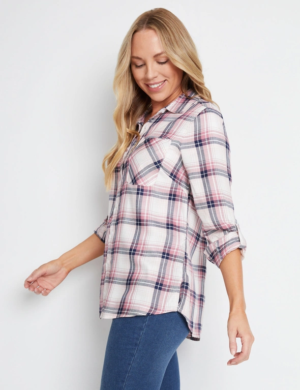 Rivers Long Sleeve Button Check Shirt, hi-res image number null