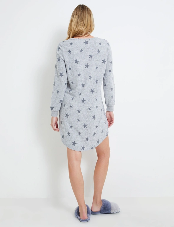 Rivers Printed Fluffy Nightie, hi-res image number null