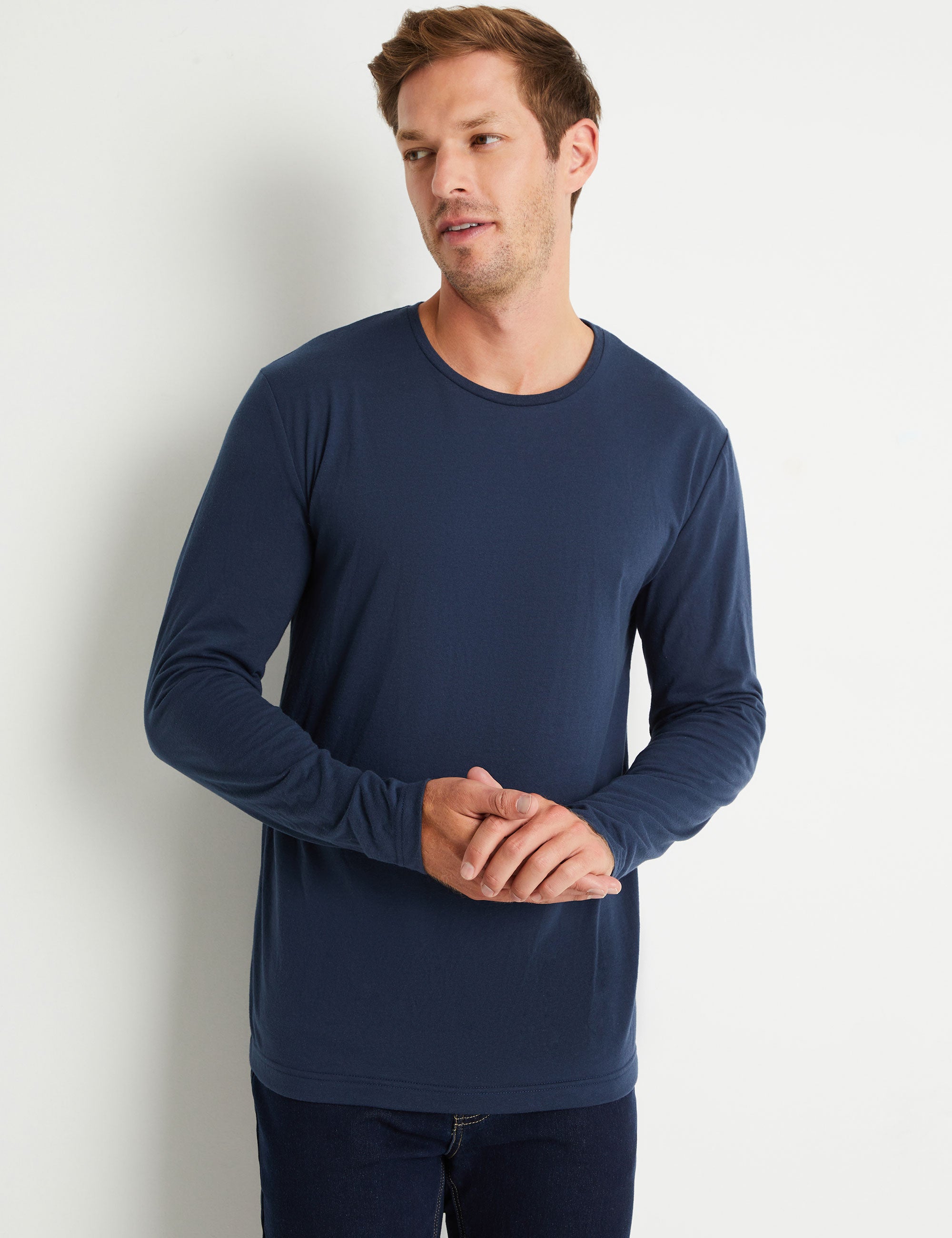 Rivers Long Sleeve Everyday Crew Neck Tee | Rivers Australia