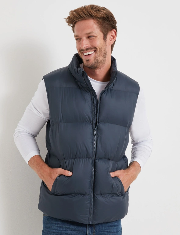 RIVERS PUFFER WIDE STITCH VEST, hi-res image number null