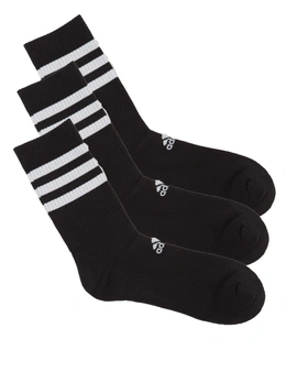 Adidas Unisex 3-Striped Cushioned Crew Socks 3 Pairs