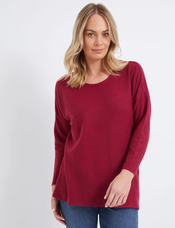 Rivers Long Sleeve Soft Touch Ribbed Top | Rivers Australia