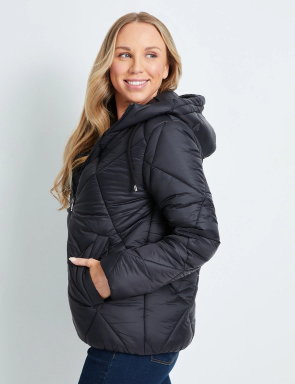 Rivers Large Diamond Quilted Padded Jacket, hi-res image number null