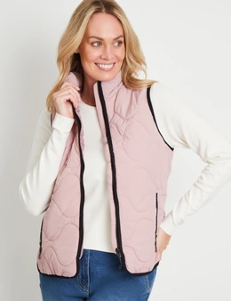 Rivers Contrast Quilted Vest