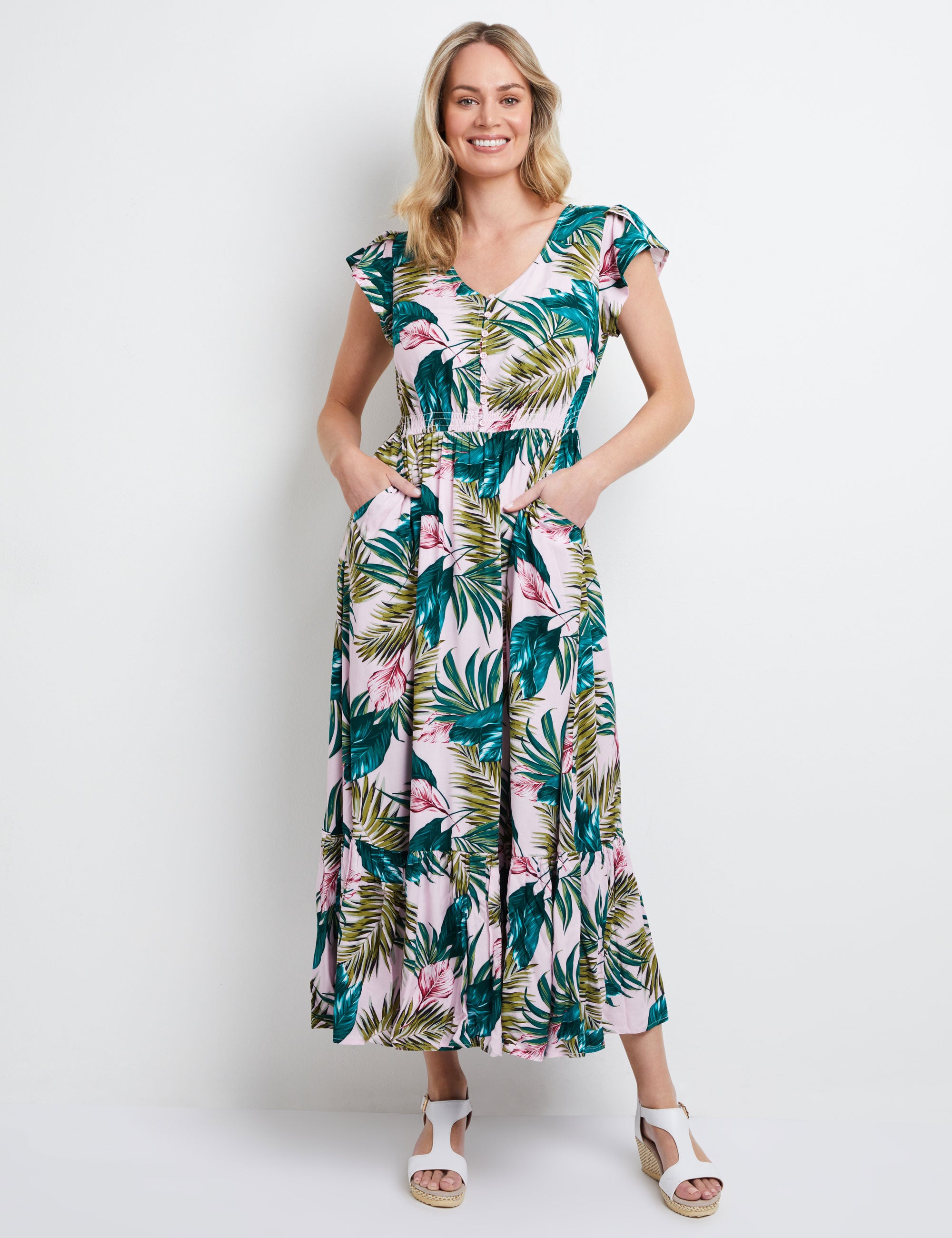 Rivers Short Sleeve Maxi Dress | EziBuy Australia