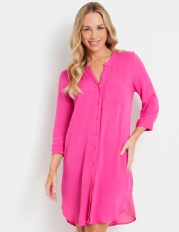 Rivers Textured Buttoned Beach Cover Up