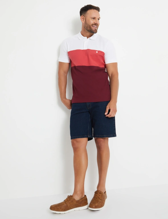 Rivers Short Sleeve Panel Polo, hi-res image number null