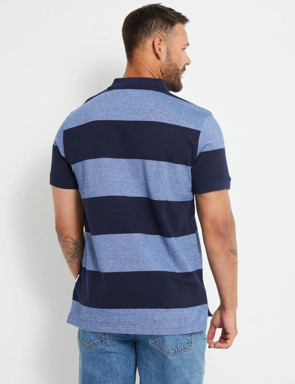 Rivers Short Sleeve Stripe Pique Polo, hi-res image number null