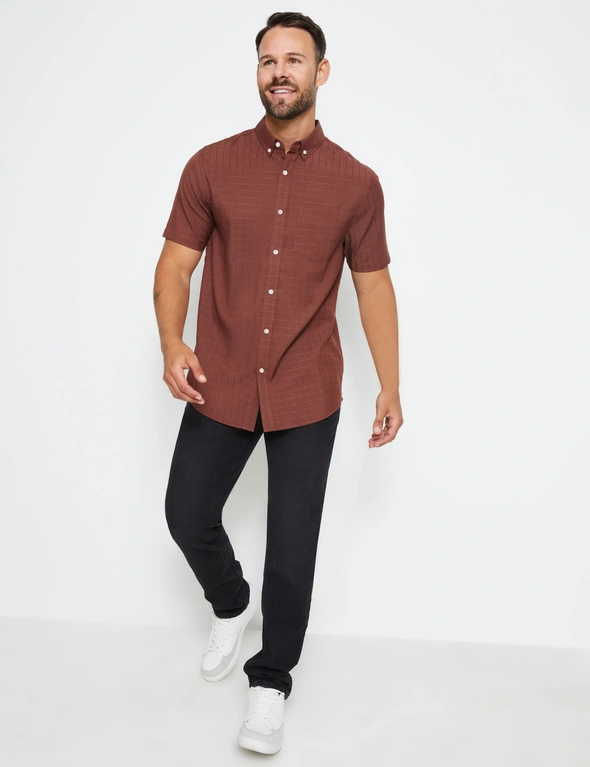 Rivers Textured Short Sleeve Shirt, hi-res image number null