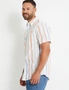 Rivers Cotton Linen Stripe Short Sleeve Shirt, hi-res