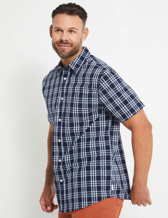 Rivers Short Sleeve Check Cotton Shirt, hi-res image number null