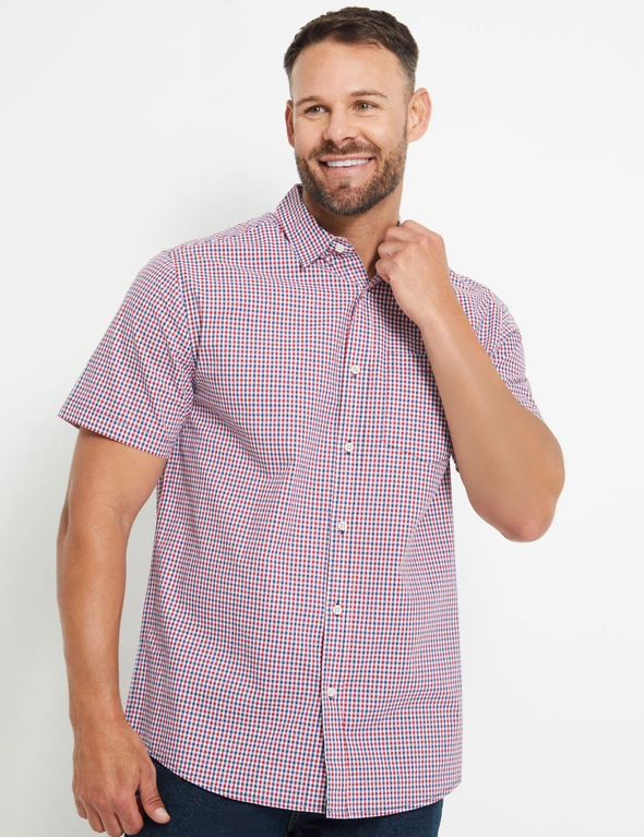 Rivers Short Sleeve Check Cotton Shirt, hi-res image number null