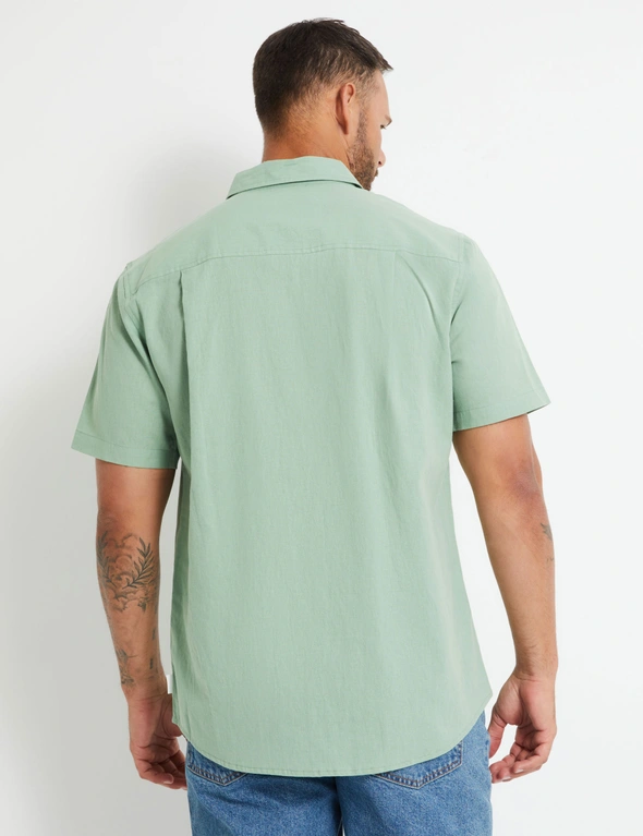 Rivers Textured Linen Short Sleeve Shirt | Rivers Australia
