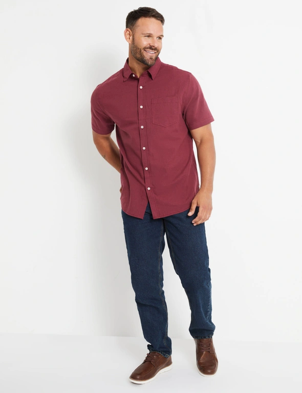 Rivers Textured Linen Short Sleeve Shirt, hi-res image number null