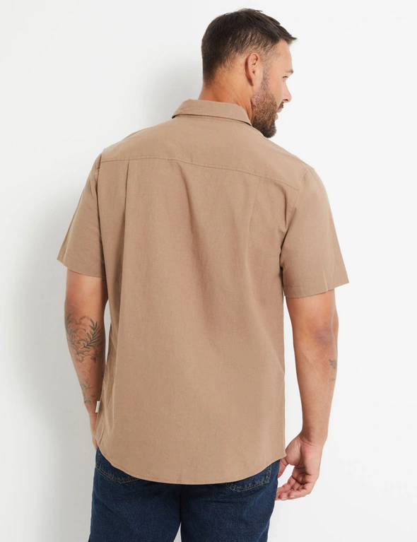 Rivers Textured Linen Short Sleeve Shirt, hi-res image number null
