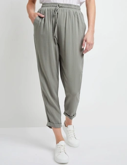 Rivers Linen Look Roll Up Pant