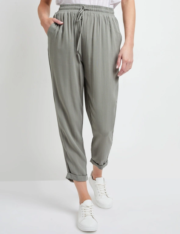 Rivers Linen Look Roll Up Pant, hi-res image number null