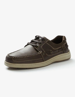 Heritage Leather Lace Up Boat Shoe