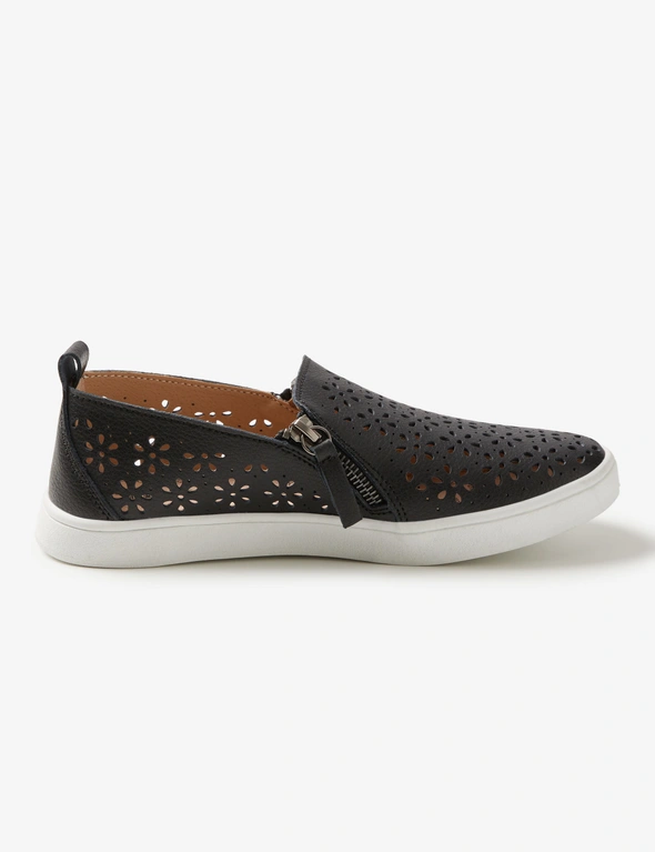 Rivers Bieber Leather Casual Zip Slip On, hi-res image number null