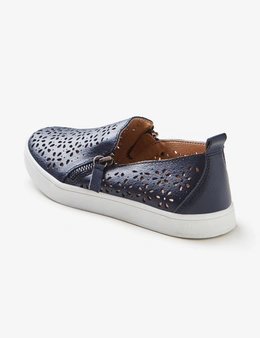 Rivers Bieber Leather Casual Zip Slip On